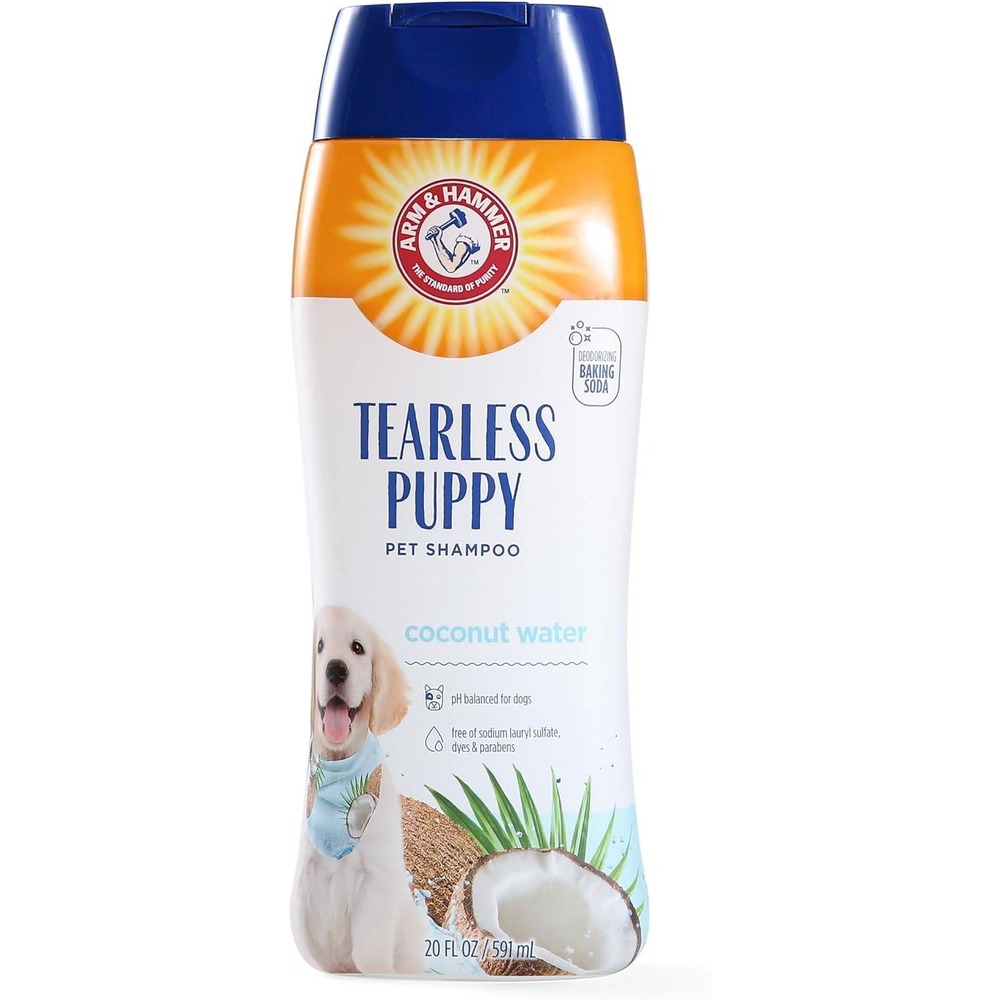 Arm & Hammer Tearless Puppy Shampoo Coconut Water 20oz Baking Soda NEW